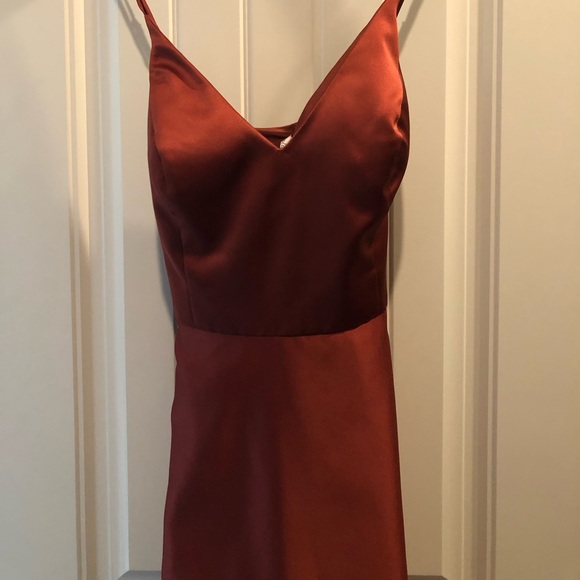 David’s Bridal Bridesmaid dress— size 18. Color: cinnamon. - Picture 3 of 5